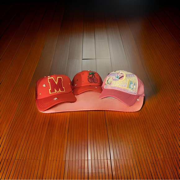 Colorful Embroidered Caps Set - Picture 2 of 4